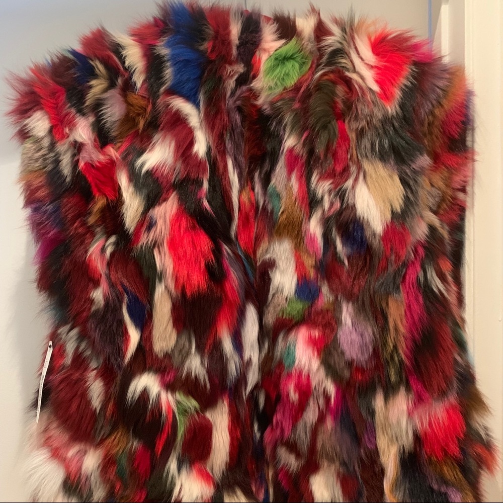 Alice and Olivia Fox Fur Sample Vest